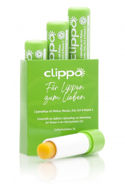 clippo - 3er Paket Lippenpflegestifte